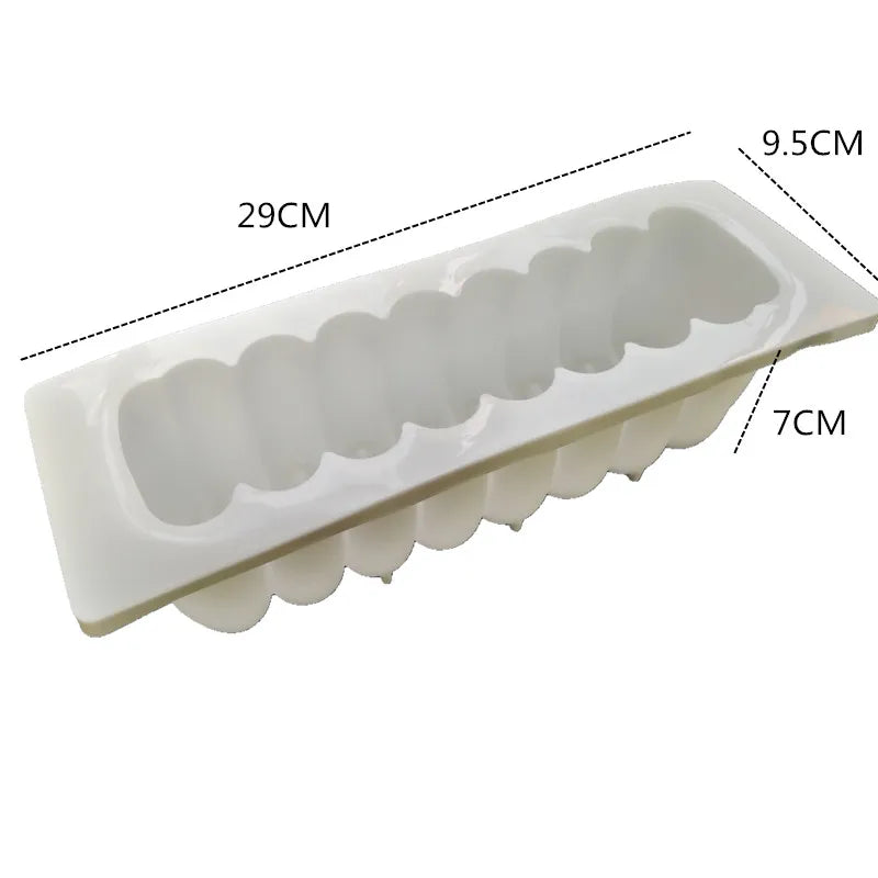 Moule Silicone 3D Bûche – Glaces et Entremets