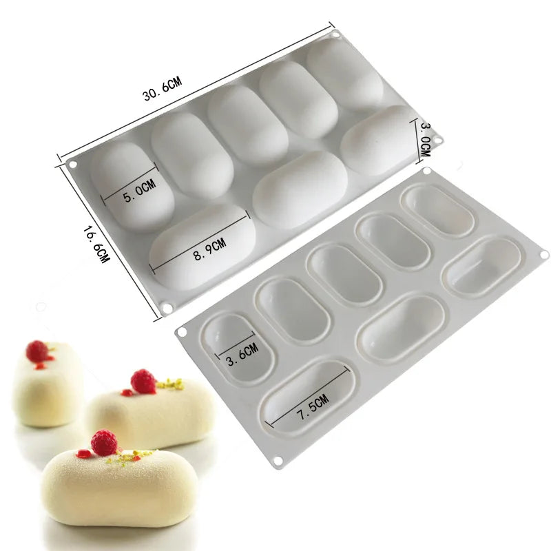 Moule Silicone Ovale – Moule à Mousse & Cheesecake