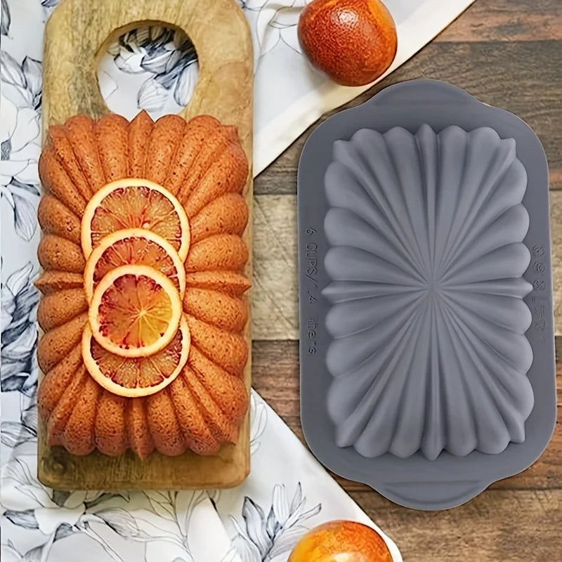 Moule à Gâteau Silicone – Design Fleur Rectangulaire