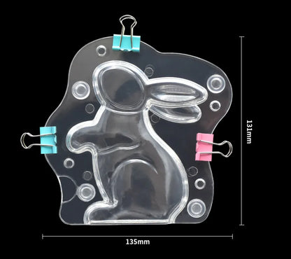 Moule 3D Lapin de Pâques – Moule à Gâteau, Chocolat ou Fondant