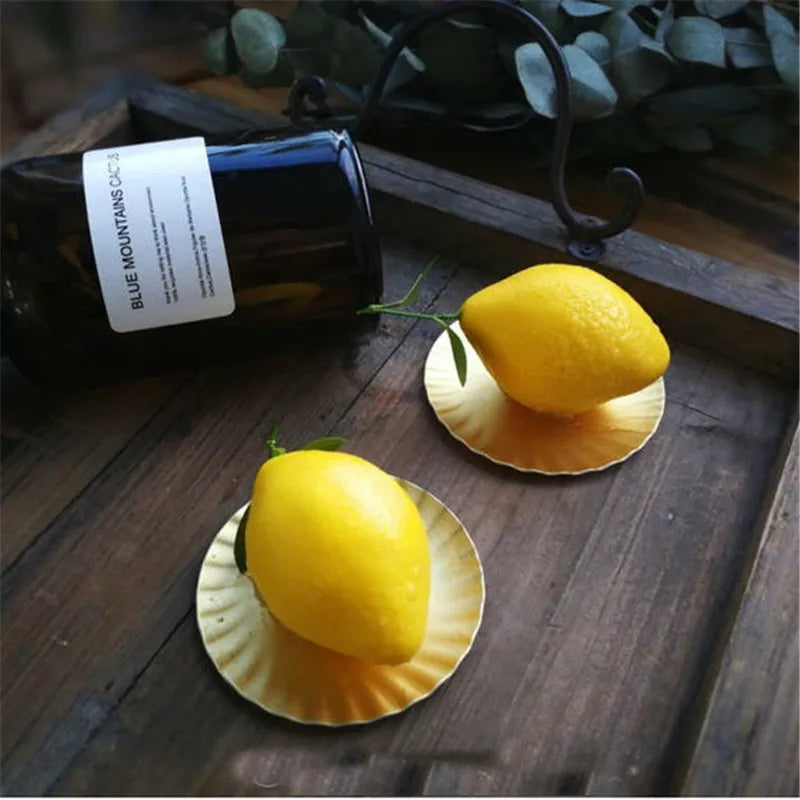 Moules à gâteaux en silicone en forme de citron, 6 cavités