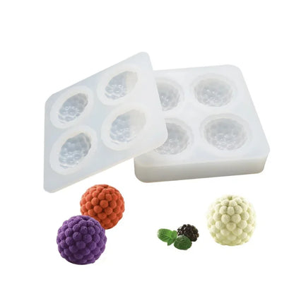 Moule trompe l’œil 3D Framboise – 4 cavités