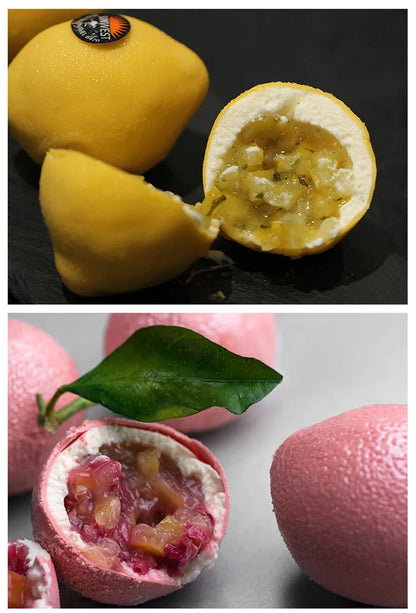 Moules à gâteaux en silicone en forme de citron, 6 cavités