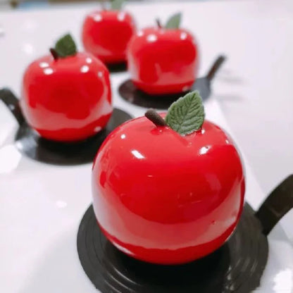 8 Cavity Apple Shaped Silicone Cake Molds