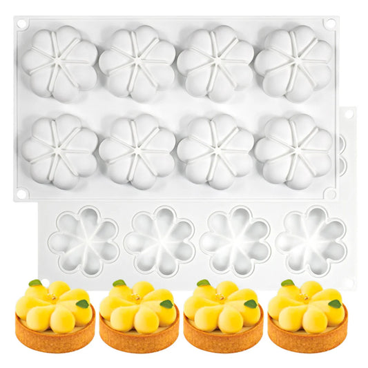 Moule en Silicone « Fleur » – 8 Cavités