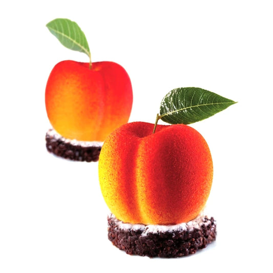 8 Cavity Peach Shaped Silicone Cake Molds