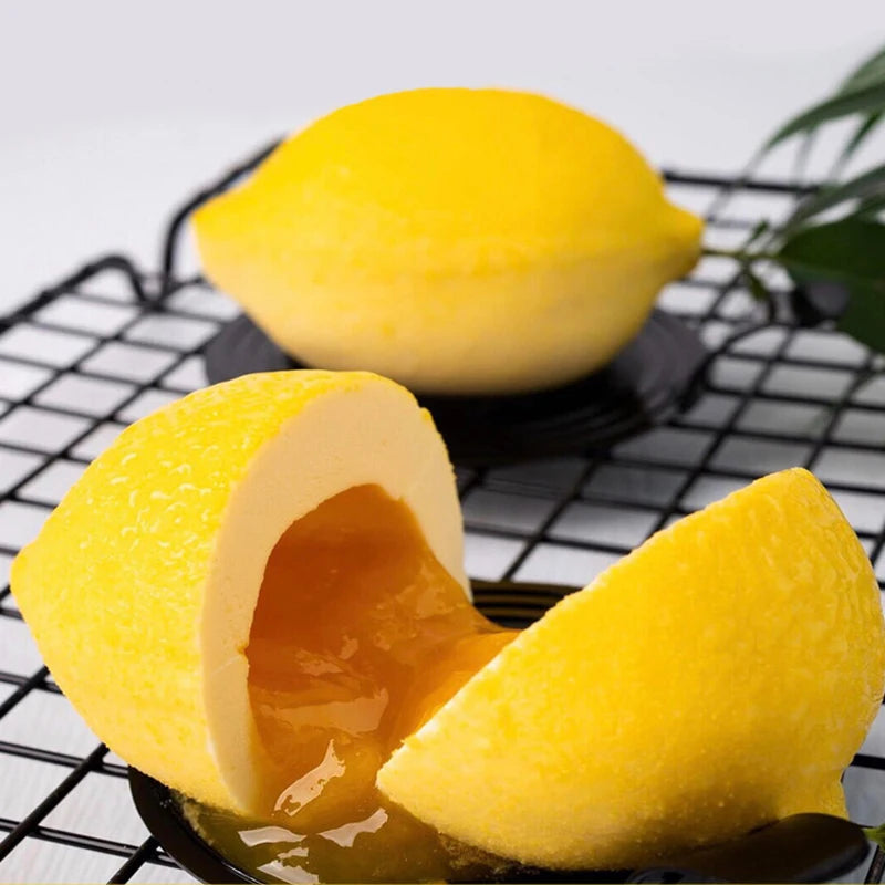 Moules à gâteaux en silicone en forme de citron, 6 cavités